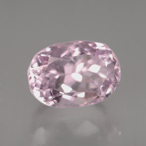 5.63캐럿 천연 핑크 쿤자이트, 타원형 컷, 11.7×8.3 mm, VVS-VS
