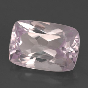 7.47캐럿 천연 핑크 쿤자이트, 쿠션 컷, 13.9×9.6 mm, VS