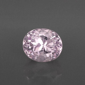 4.82캐럿 천연 핑크 쿤자이트, 타원형 컷, 10.2×8.6 mm, VVS-VS