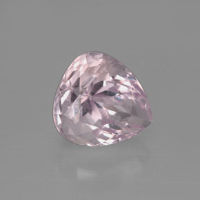 3.43캐럿 천연 핑크 쿤자이트, 배 모양, 8.9×8.3 mm, VVS-VS