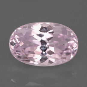 5.91캐럿 천연 핑크 쿤자이트, 타원형 컷, 12.8×8.3 mm, VVS