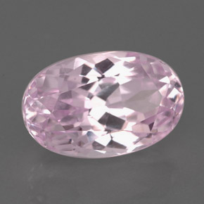 5.91캐럿 천연 핑크 쿤자이트, 타원형 컷, 12.8×8.3 mm, VVS