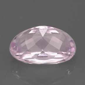 5.91캐럿 천연 핑크 쿤자이트, 타원형 컷, 12.8×8.3 mm, VVS