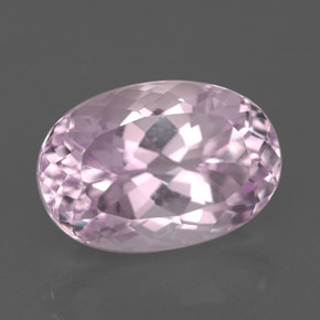 5.35캐럿 천연 핑크 쿤자이트, 타원형 컷, 12.3×8.4 mm, VVS-VS