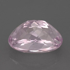 5.35캐럿 천연 핑크 쿤자이트, 타원형 컷, 12.3×8.4 mm, VVS-VS