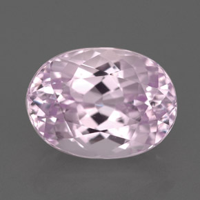5.77캐럿 천연 핑크 쿤자이트, 타원형 컷, 11.9×8.8 mm, VVS-VS