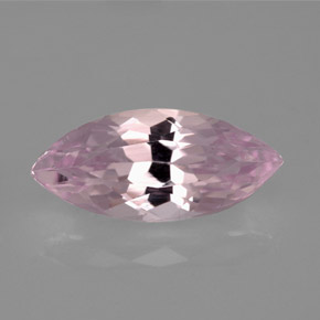 6.61캐럿 천연 핑크 쿤자이트, 마퀴즈, 18.2×8.2 mm, VVS-VS