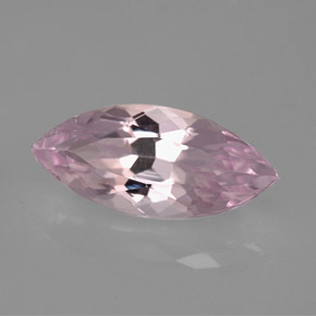 6.61캐럿 천연 핑크 쿤자이트, 마퀴즈, 18.2×8.2 mm, VVS-VS