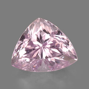 9.19캐럿 천연 핑크 쿤자이트, 트릴리언, 14.2×11.5 mm, VVS-VS