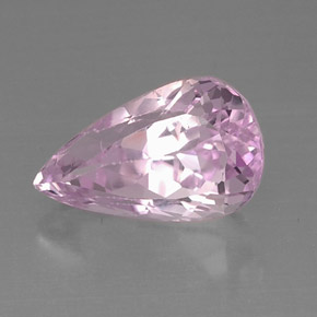 9.19캐럿 천연 핑크 쿤자이트, 배 모양, 16.4×9.8 mm, VVS-VS