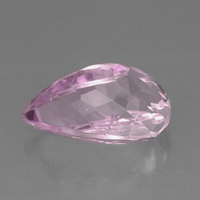 9.19캐럿 천연 핑크 쿤자이트, 배 모양, 16.4×9.8 mm, VVS-VS