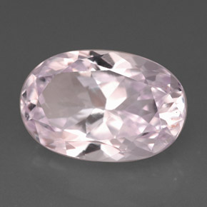 5.43캐럿 천연 핑크 쿤자이트, 타원형 컷, 15.4×8.3 mm, VVS-VS