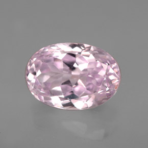 5.79캐럿 천연 핑크 쿤자이트, 타원형 컷, 12.2×8.6 mm, VVS-VS