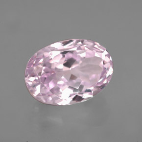 5.79캐럿 천연 핑크 쿤자이트, 타원형 컷, 12.2×8.6 mm, VVS-VS