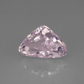 2.45캐럿 천연 라이트 핑크 쿤자이트, 트릴리언, 10×6.3 mm, VVS-VS