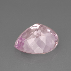 4.18캐럿 천연 핑크 쿤자이트, 배 모양, 11.1×9.2 mm, VS