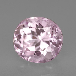 4.52캐럿 천연 핑크 쿤자이트, 타원형 컷, 10×9.2 mm, VS