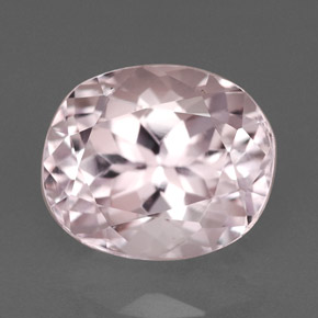 2.66캐럿 천연 핑크 쿤자이트, 타원형 컷, 8.9×7.5 mm, VVS-VS