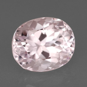 2.66캐럿 천연 핑크 쿤자이트, 타원형 컷, 8.9×7.5 mm, VVS-VS