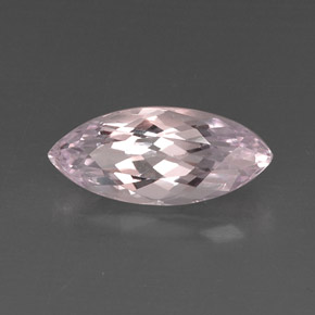 7.61캐럿 천연 라이트 핑크 쿤자이트, 마퀴즈, 19.5×8.5 mm, VVS-VS