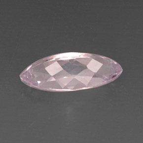 7.61캐럿 천연 라이트 핑크 쿤자이트, 마퀴즈, 19.5×8.5 mm, VVS-VS