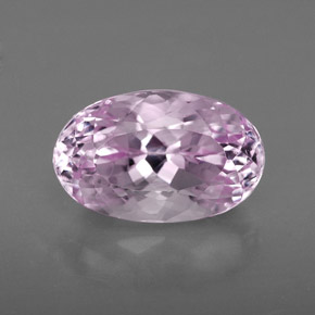 5.05캐럿 천연 핑크 쿤자이트, 타원형 컷, 12.6×7.9 mm, VS