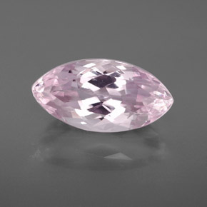 5.79캐럿 천연 핑크 쿤자이트, 마퀴즈, 15.3×7.9 mm, VVS-VS
