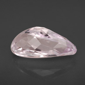 3.95캐럿 천연 핑크 쿤자이트, 배 모양, 13.5×6.8 mm, VVS