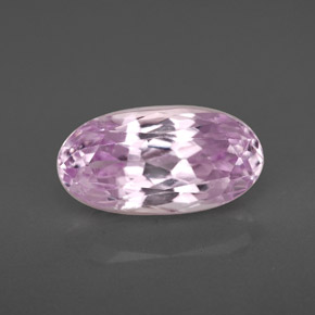 4.09캐럿 천연 핑크 쿤자이트, 타원형 컷, 13.1×6.8 mm, VS