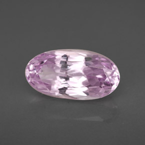 4.09캐럿 천연 핑크 쿤자이트, 타원형 컷, 13.1×6.8 mm, VS
