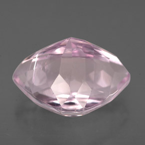 4.34캐럿 천연 핑크 쿤자이트, 멋진 모양, 11.7×7.8 mm, VS