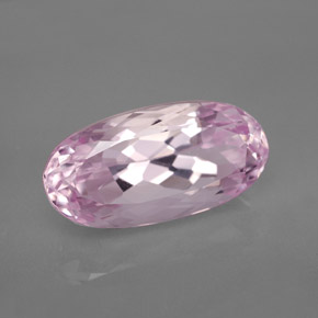 11.76캐럿 천연 핑크 쿤자이트, 타원형 컷, 18.9×9.5 mm, VVS