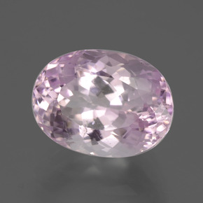 6.71캐럿 천연 핑크 쿤자이트, 타원형 컷, 12.8×9.4 mm, VS