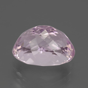 6.71캐럿 천연 핑크 쿤자이트, 타원형 컷, 12.8×9.4 mm, VS