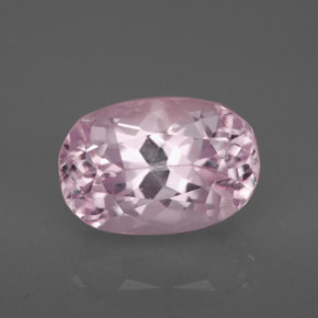4.28캐럿 천연 핑크 쿤자이트, 쿠션 컷, 11×7.5 mm, VVS-VS