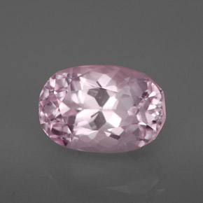 4.28캐럿 천연 핑크 쿤자이트, 쿠션 컷, 11×7.5 mm, VVS-VS