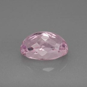 3.79캐럿 천연 라이트 핑크 쿤자이트, 타원형 컷, 11×7.3 mm, VS