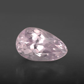 4.15캐럿 천연 핑크 쿤자이트, 배 모양, 12.1×7.6 mm, VVS-VS