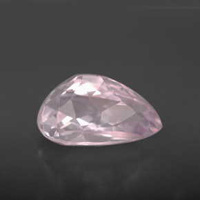 4.15캐럿 천연 핑크 쿤자이트, 배 모양, 12.1×7.6 mm, VVS-VS