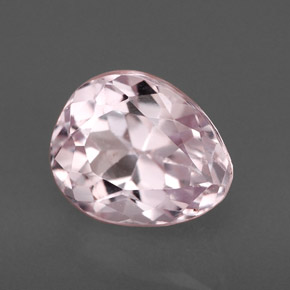 2.00캐럿 천연 핑크 쿤자이트, 배 모양, 8.2×6.7 mm, VVS-VS