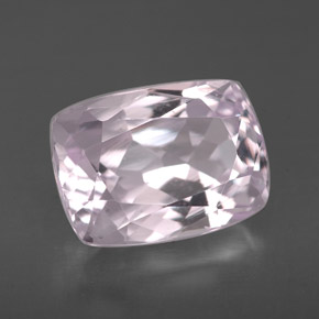 4.23캐럿 천연 핑크 쿤자이트, 쿠션 컷, 10.7×7.8 mm, VS