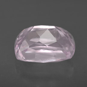 4.23캐럿 천연 핑크 쿤자이트, 쿠션 컷, 10.7×7.8 mm, VS