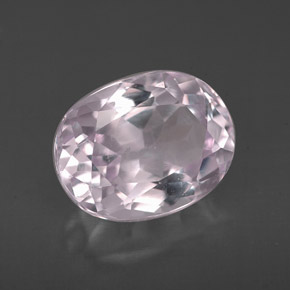 3.44캐럿 천연 핑크 쿤자이트, 타원형 컷, 10.3×8 mm, VVS-VS