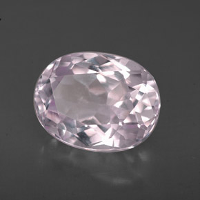 3.44캐럿 천연 핑크 쿤자이트, 타원형 컷, 10.3×8 mm, VVS-VS