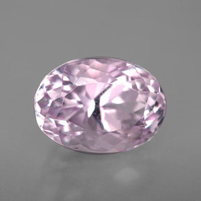 5.69캐럿 천연 핑크 쿤자이트, 타원형 컷, 11.9×8.5 mm, VVS-VS