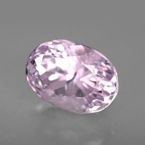 5.69캐럿 천연 핑크 쿤자이트, 타원형 컷, 11.9×8.5 mm, VVS-VS