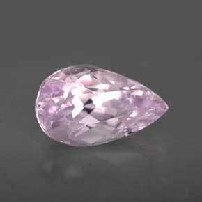4.90캐럿 천연 핑크 쿤자이트, 배 모양, 13.3×7.8 mm, VS