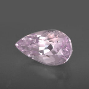 4.90캐럿 천연 핑크 쿤자이트, 배 모양, 13.3×7.8 mm, VS