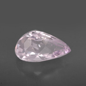 4.90캐럿 천연 핑크 쿤자이트, 배 모양, 13.3×7.8 mm, VS