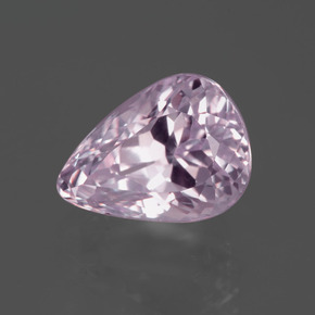 6.61캐럿 천연 핑크 쿤자이트, 배 모양, 13×9.5 mm, VVS-VS